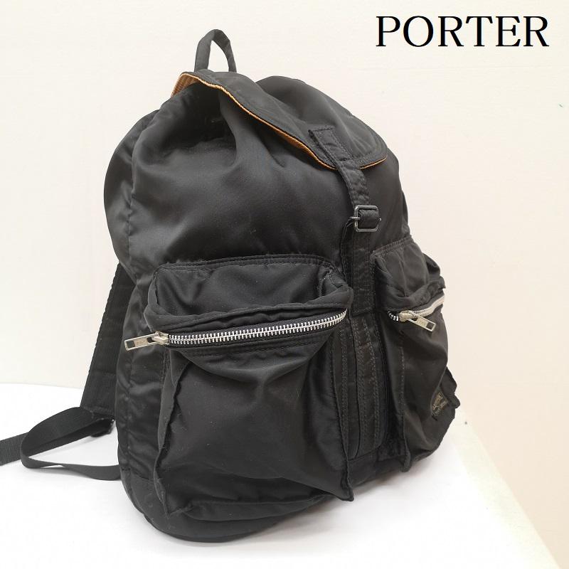 ポーター PORTER リュックサック、デイパック リュックサック、デイバッグ tanker タンカー バックパック リュック - 黒 / ブラック / black メンズ USED 古着 中古 50166980