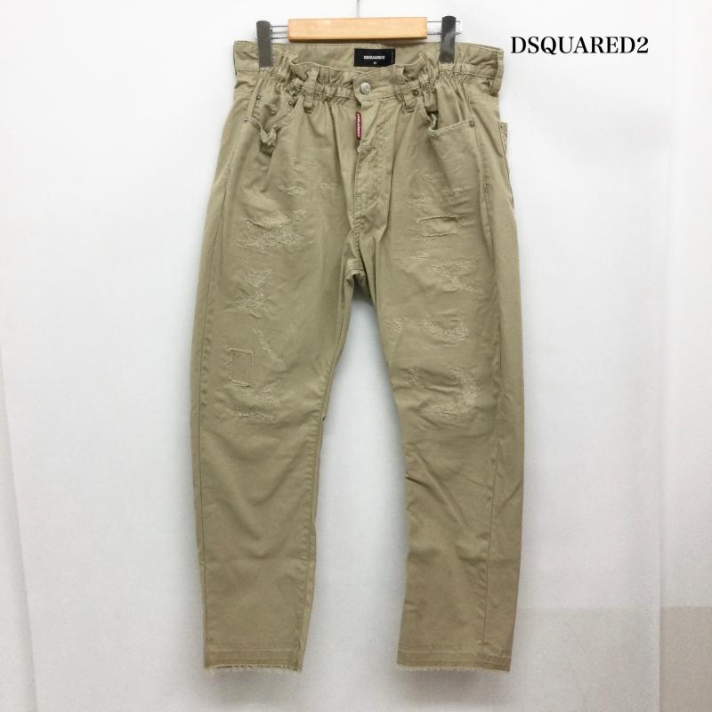 ディースクエアード2 DSQUARED2 パンツ チノパン dsquared2 S74LB1679 S41794 ダメージ　チノパン 44 ベージュ / ベージュ / beige メンズ USED 古着 中古 50166981