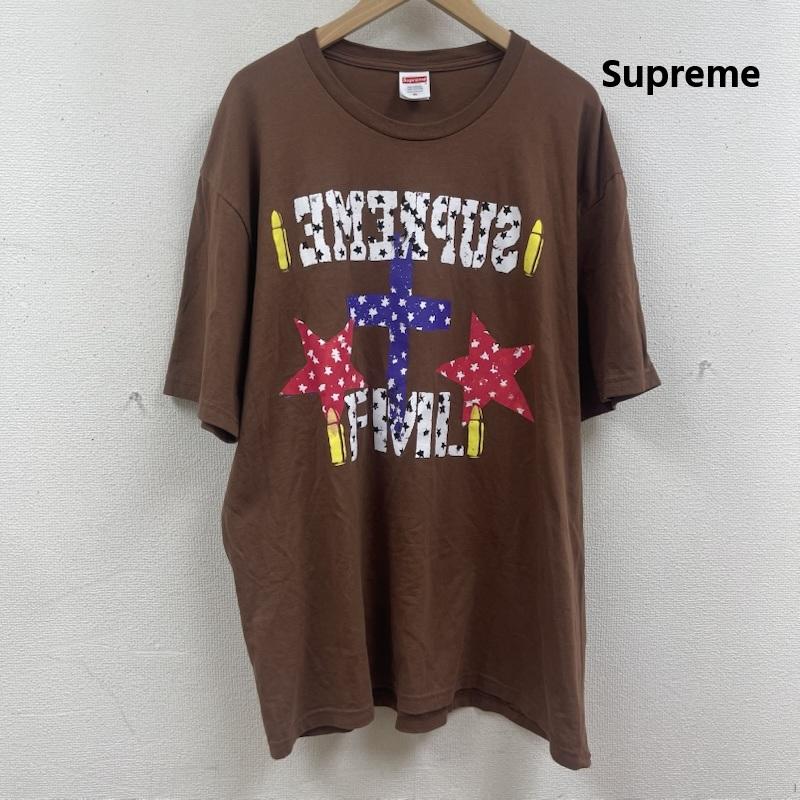 シュプリーム Supreme Tシャツ 半袖 26ss FML Tee クロス スター 弾丸 マルチグラフィック プリント Tシャツ カットソ XL 茶 / ブラウン / brown メンズ USED 古着 中古 50166982