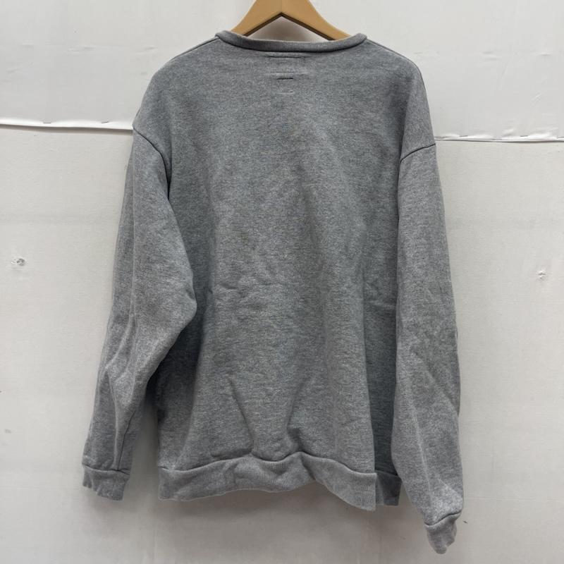 古着 USED トレーナー 長袖 BUDSPOOL ANARCHY コラボ オールドイングリッシュ ロゴ刺繍 クルーネック スウェット トレーナー XL 灰 / グレー / gray メンズ USED 古着 中古 50166985