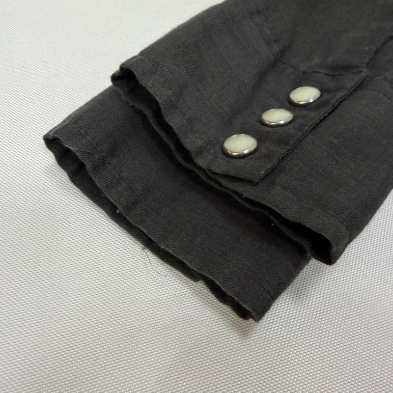 ヴィンテージ VINTAGE シャツ、ブラウス 長袖 Cowboy Joe by ATLANTIC ウエスタンシャツ 薔薇刺繍 ローズ made in usa M 無地 X 刺繍 ダークグレー / ダークグレー / メンズ USED 古着 中古 50166989