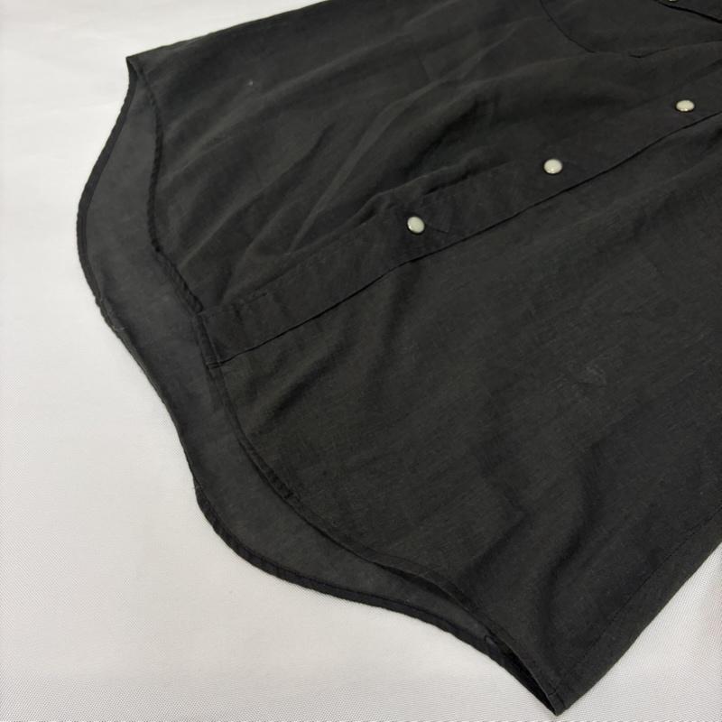 ヴィンテージ VINTAGE シャツ、ブラウス 長袖 Cowboy Joe by ATLANTIC ウエスタンシャツ 薔薇刺繍 ローズ made in usa M 無地 X 刺繍 ダークグレー / ダークグレー / メンズ USED 古着 中古 50166989