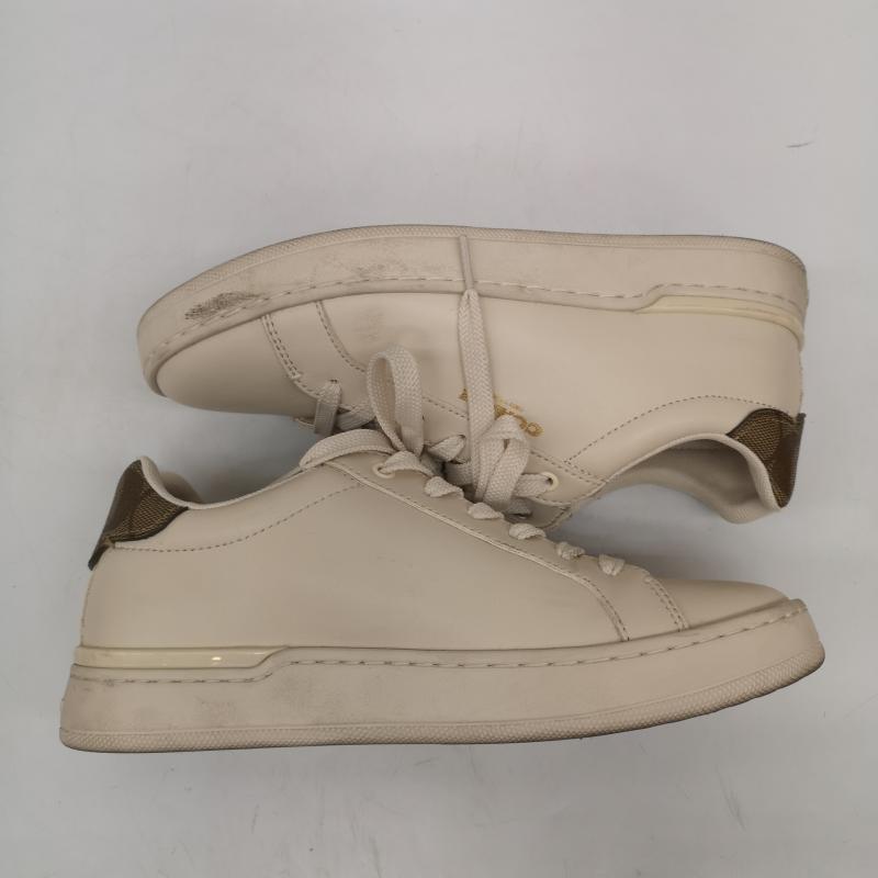 コーチ COACH スニーカー スニーカー CLIP LEATHER LOWTOP スニーカー ローカット シグネチャー G4966 24.0cm 白 / ホワイト / white レディース USED 古着 中古 50166994