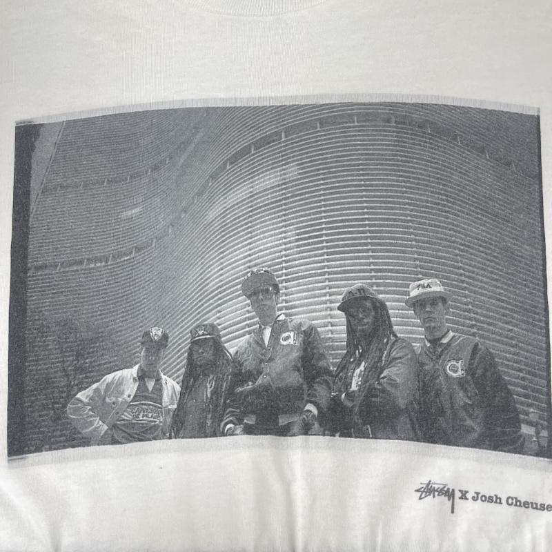 ステューシー STUSSY Tシャツ 半袖 00s Josh Cheuse コラボ Big Audio Dynamite フォト プリント Tシャツ M 白 / ホワイト / white メンズ USED 古着 中古 50166995