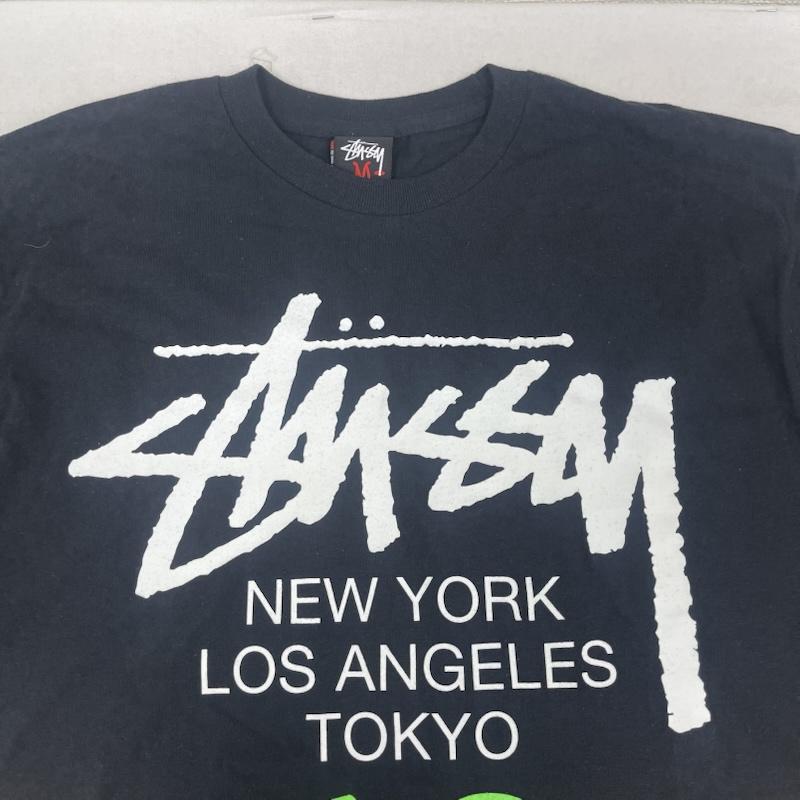 ステューシー STUSSY Tシャツ 半袖 00s メキシコ製 ロゴ プリント ワールドツアー デザイン 半袖 Tシャツ M 黒 / ブラック / black メンズ USED 古着 中古 50166996