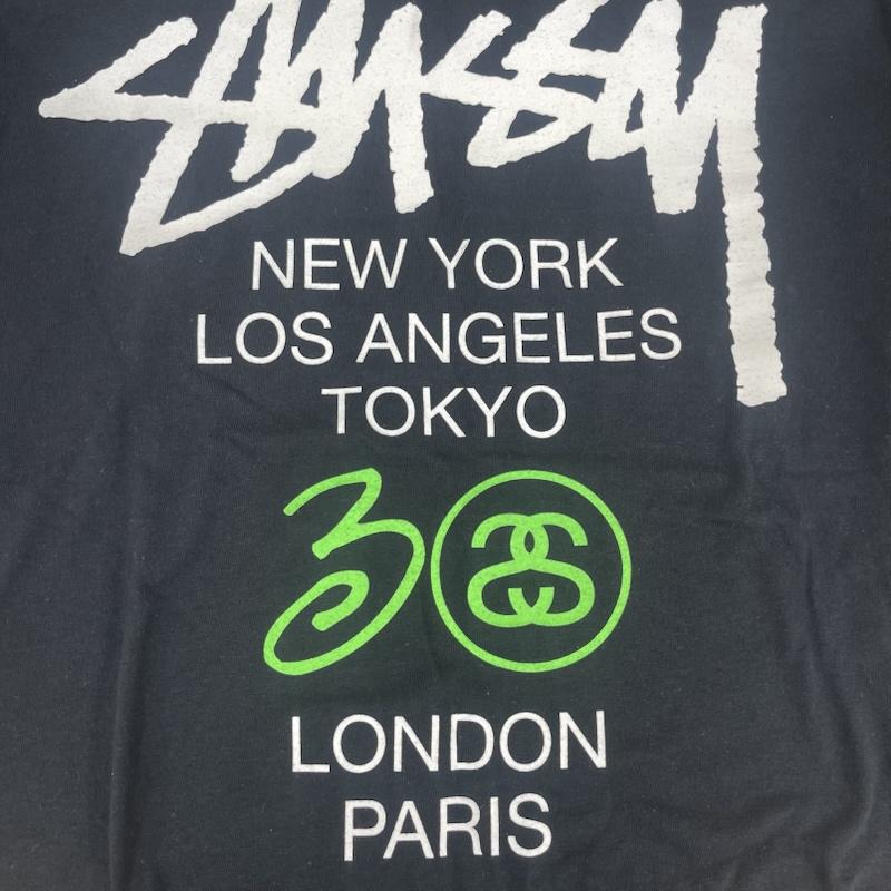 ステューシー STUSSY Tシャツ 半袖 00s メキシコ製 ロゴ プリント ワールドツアー デザイン 半袖 Tシャツ M 黒 / ブラック / black メンズ USED 古着 中古 50166996