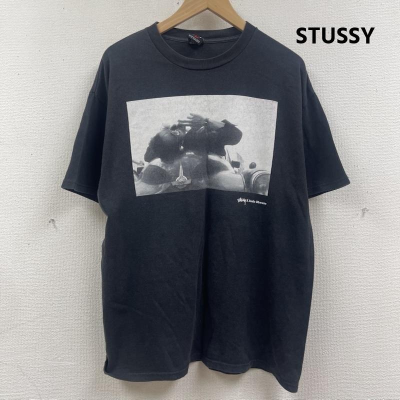 ステューシー STUSSY Tシャツ 半袖 00s Josh Cheuse コラボ プリント Tシャツ カットソー L 黒 / ブラック / black メンズ USED 古着 中古 50166997