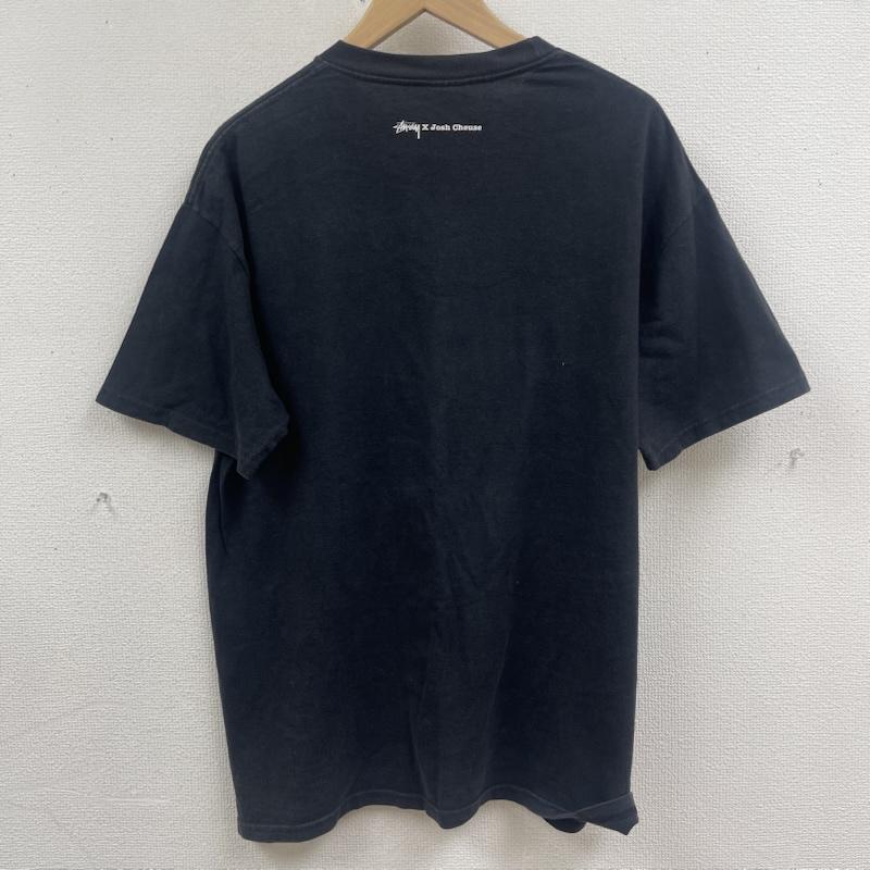 ステューシー STUSSY Tシャツ 半袖 00s Josh Cheuse コラボ プリント Tシャツ カットソー L 黒 / ブラック / black メンズ USED 古着 中古 50166997
