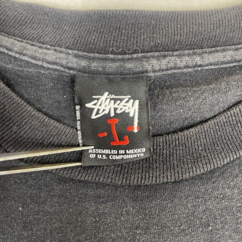 ステューシー STUSSY Tシャツ 半袖 00s Josh Cheuse コラボ プリント Tシャツ カットソー L 黒 / ブラック / black メンズ USED 古着 中古 50166997