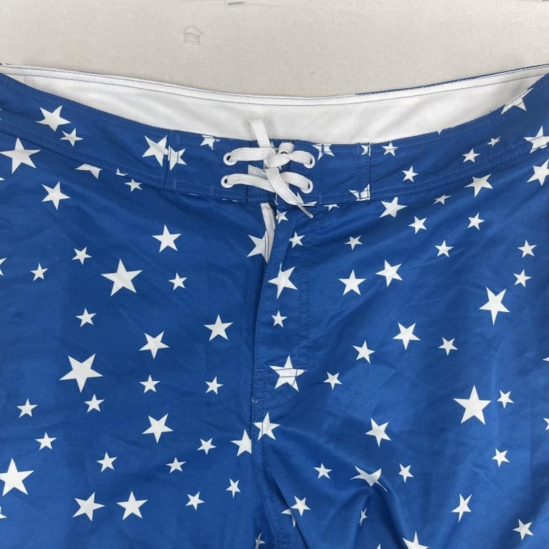 ステューシー STUSSY パンツ ショートパンツ 星柄 総柄 サーフ 水陸 ショート パンツ ショーツ ワークパンツ 34 青 / ブルー / blue メンズ USED 古着 中古 50166998