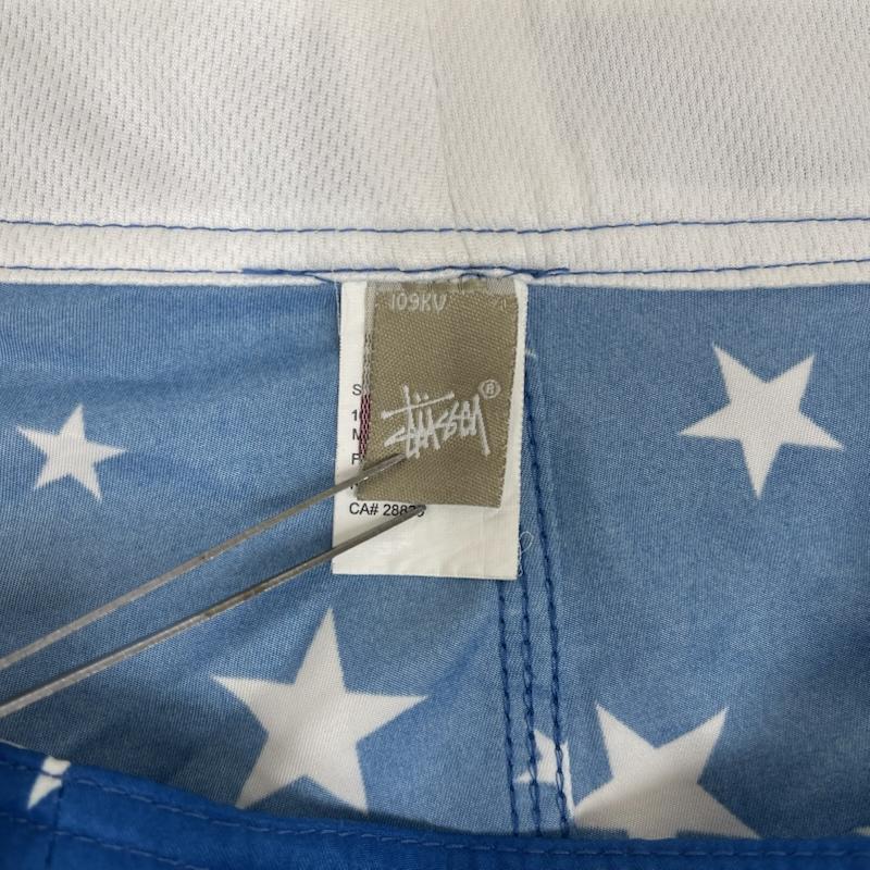ステューシー STUSSY パンツ ショートパンツ 星柄 総柄 サーフ 水陸 ショート パンツ ショーツ ワークパンツ 34 青 / ブルー / blue メンズ USED 古着 中古 50166998