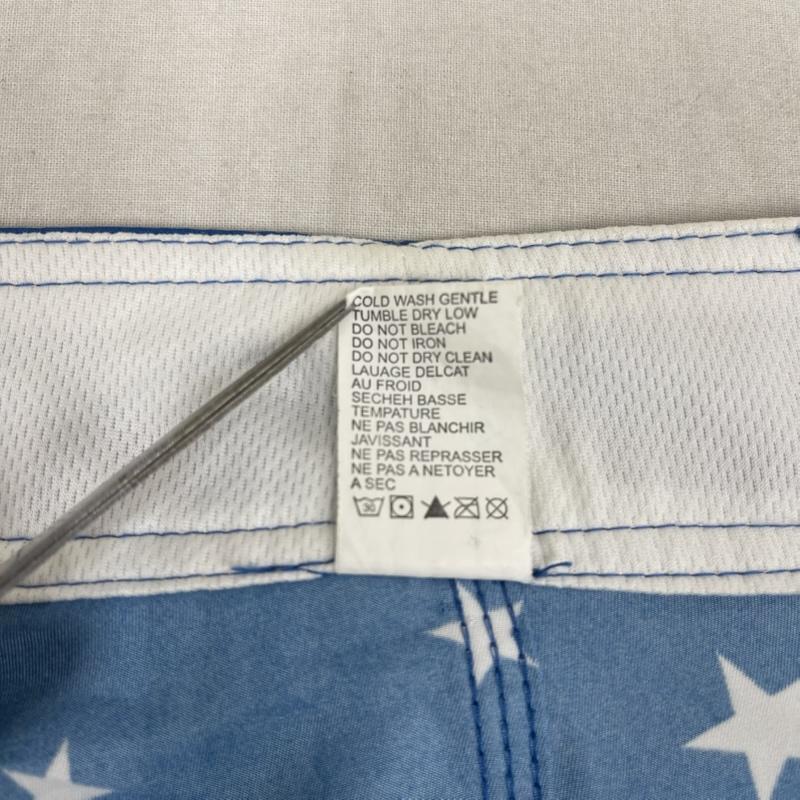 ステューシー STUSSY パンツ ショートパンツ 星柄 総柄 サーフ 水陸 ショート パンツ ショーツ ワークパンツ 34 青 / ブルー / blue メンズ USED 古着 中古 50166998