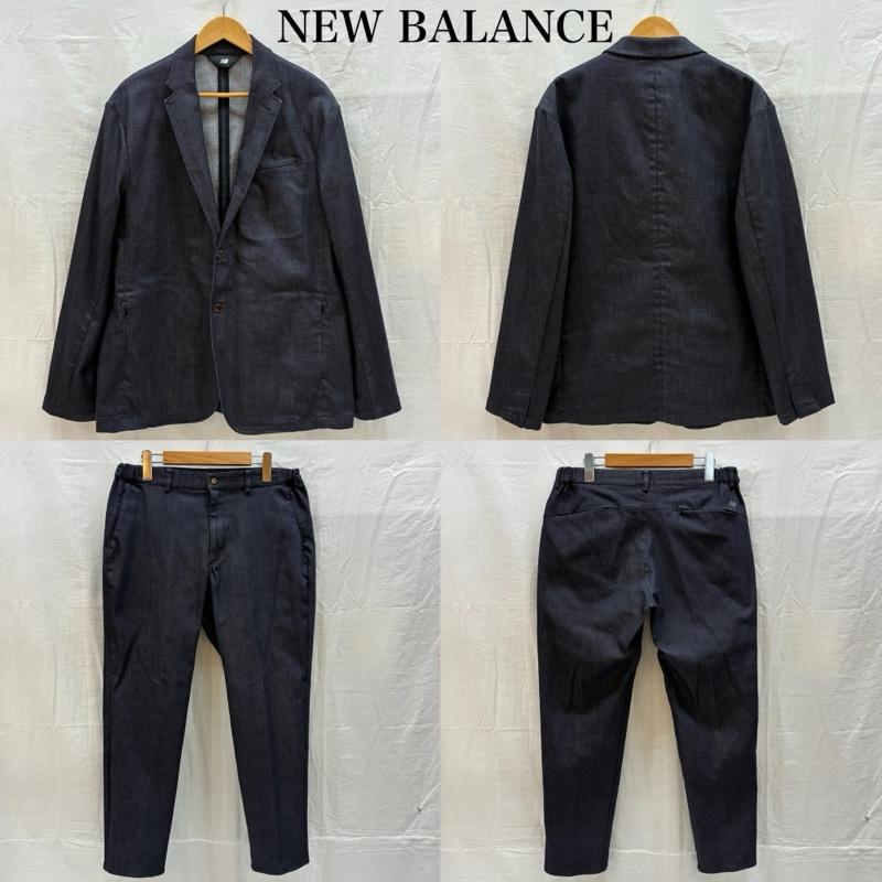 ニューバランス New Balance スーツ スーツ MET24 Denim デニム 2B シングル テーラード ジャケット スリム テーパード パンツ セットアップ XL メンズ USED 古着 中古 50167002