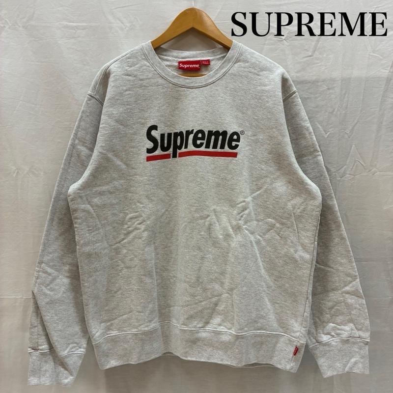シュプリーム Supreme トレーナー 長袖 20ss Underline Crewneck Sweatshirt アンダーライン クルーネック スウェット トレーナー L メンズ USED 古着 中古 50167004