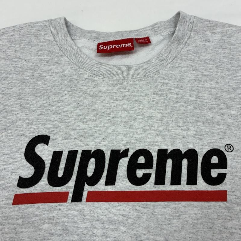 シュプリーム Supreme トレーナー 長袖 20ss Underline Crewneck Sweatshirt アンダーライン クルーネック スウェット トレーナー L メンズ USED 古着 中古 50167004