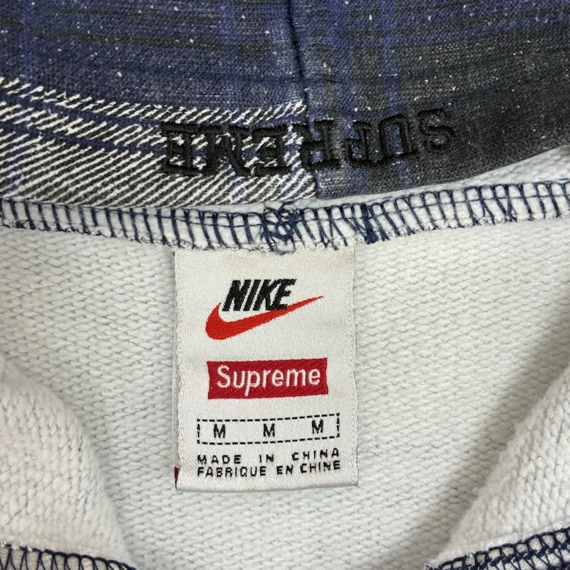 シュプリーム Supreme パーカー 半袖 NIKE 18AW Plaid Hooded Sweatshirt ナイキ チェック フーデッド シャツ パーカー L メンズ USED 古着 中古 50167006
