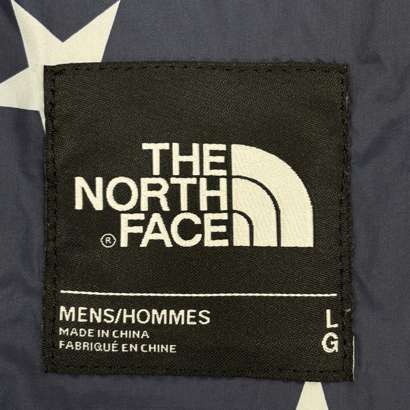 ザノースフェイス THE NORTH FACE ジャケット、上着 ジャンパー、ブルゾン LEGACY STARTS HERE 星条旗 スクエアロゴ ナイロン コーチ ジャケット L 紺 / ネイビー / navy メンズ USED 古着 中古 50167013