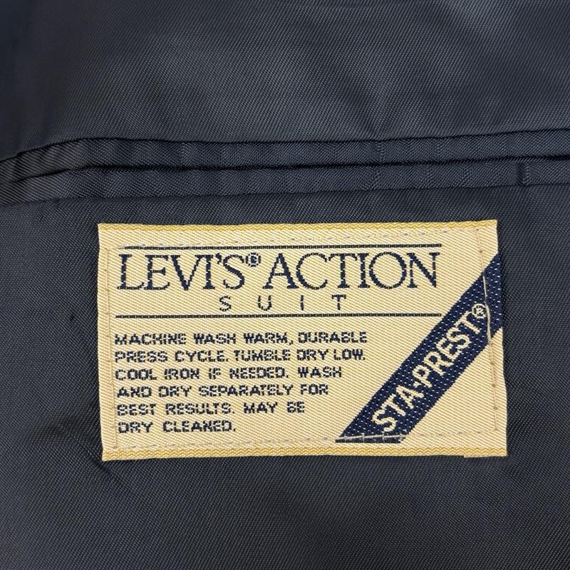 リーバイス Levi s ジャケット、上着 ジャケット、ブレザー STA-PREST ACTION 70-80年代 USA製 ビンテージ スタプレ 2B テーラード ジャケット 42 紺 / ネイビー / navy メンズ USED 古着 中古 50167015