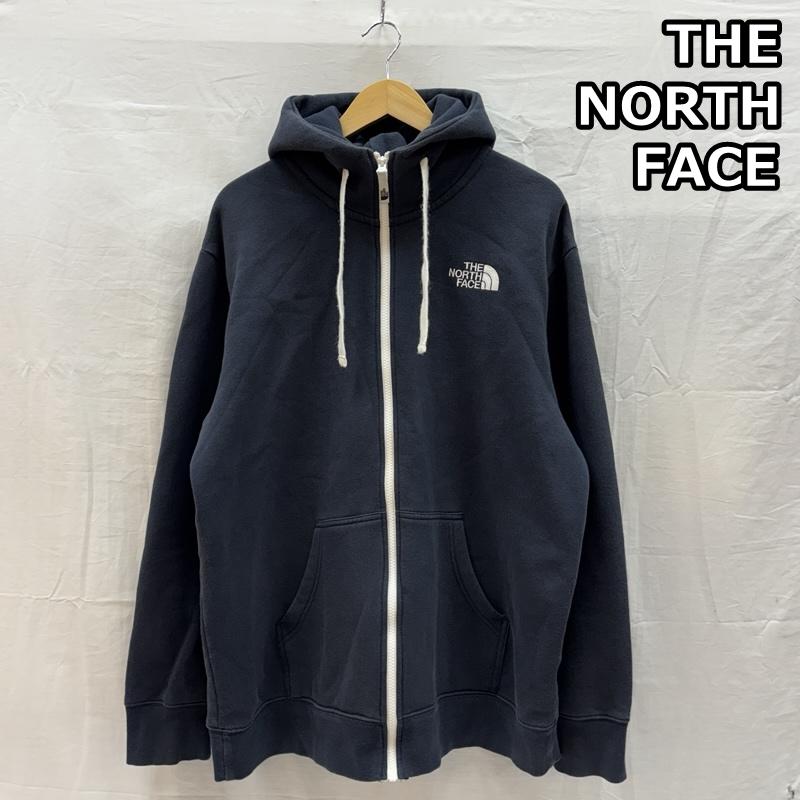 ザノースフェイス THE NORTH FACE パーカー 長袖 NT11530 Rearview FullZip Hoodie リアビュー フードロゴ フルジップ フーディ スウェット パーカー XL 紺 / ネイビー / navy メンズ USED 古着 中古 50167019