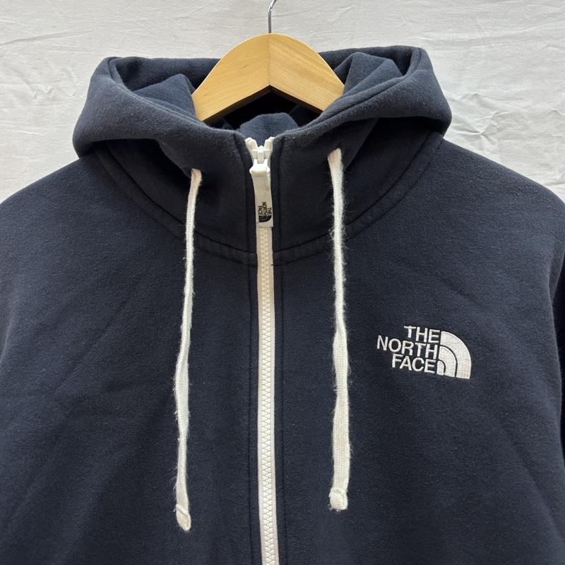 ザノースフェイス THE NORTH FACE パーカー 長袖 NT11530 Rearview FullZip Hoodie リアビュー フードロゴ フルジップ フーディ スウェット パーカー XL 紺 / ネイビー / navy メンズ USED 古着 中古 50167019
