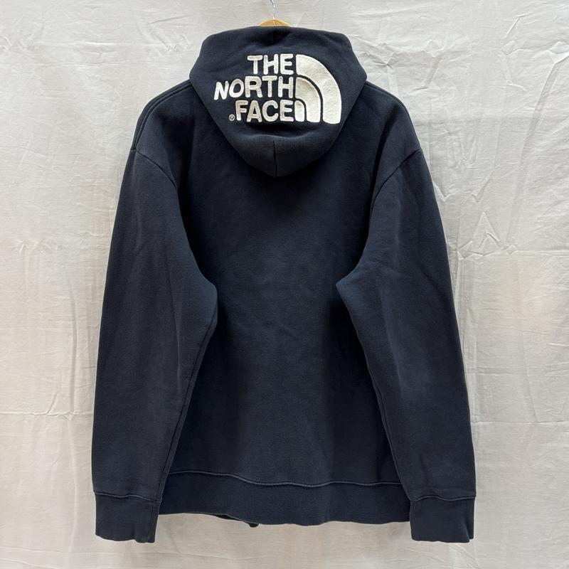 ザノースフェイス THE NORTH FACE パーカー 長袖 NT11530 Rearview FullZip Hoodie リアビュー フードロゴ フルジップ フーディ スウェット パーカー XL 紺 / ネイビー / navy メンズ USED 古着 中古 50167019