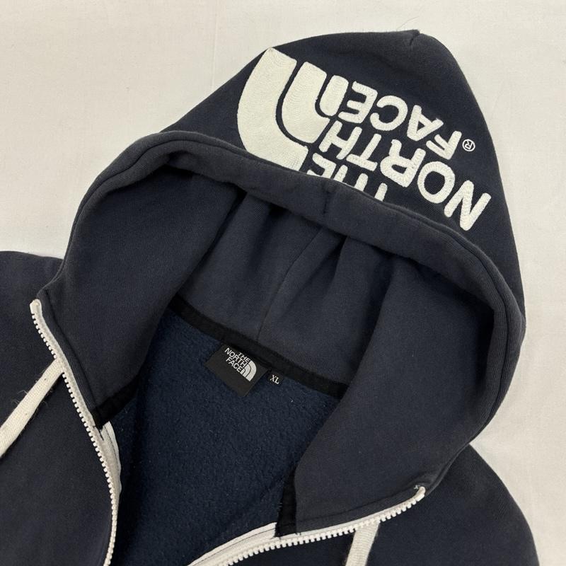 ザノースフェイス THE NORTH FACE パーカー 長袖 NT11530 Rearview FullZip Hoodie リアビュー フードロゴ フルジップ フーディ スウェット パーカー XL 紺 / ネイビー / navy メンズ USED 古着 中古 50167019