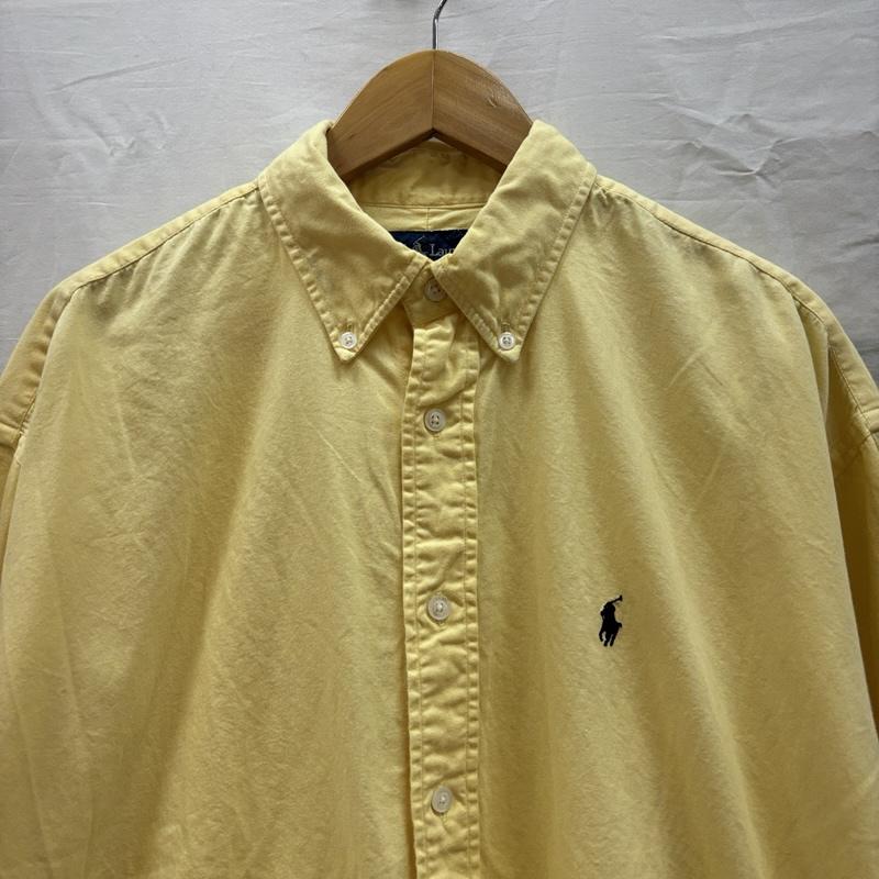 ラルフローレン RALPHLAUREN シャツ、ブラウス 長袖 90年代 ビンテージ BLAKE インド製 ボタンダウン 長袖 シャツ 90s VINTAGE XXL 黄 / イエロー / yellow メンズ USED 古着 中古 50167022