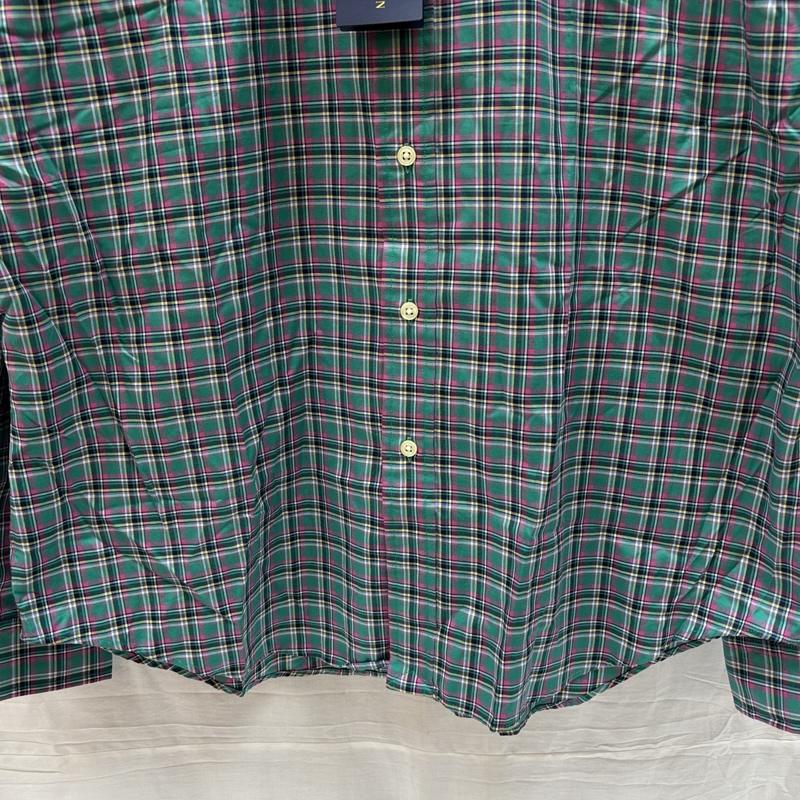 ラルフローレン RALPHLAUREN シャツ、ブラウス 長袖 SLIM FIT スリムフィット タータンチェック ボタンダウン 長袖 シャツ XL チェック メンズ USED 古着 中古 50167023