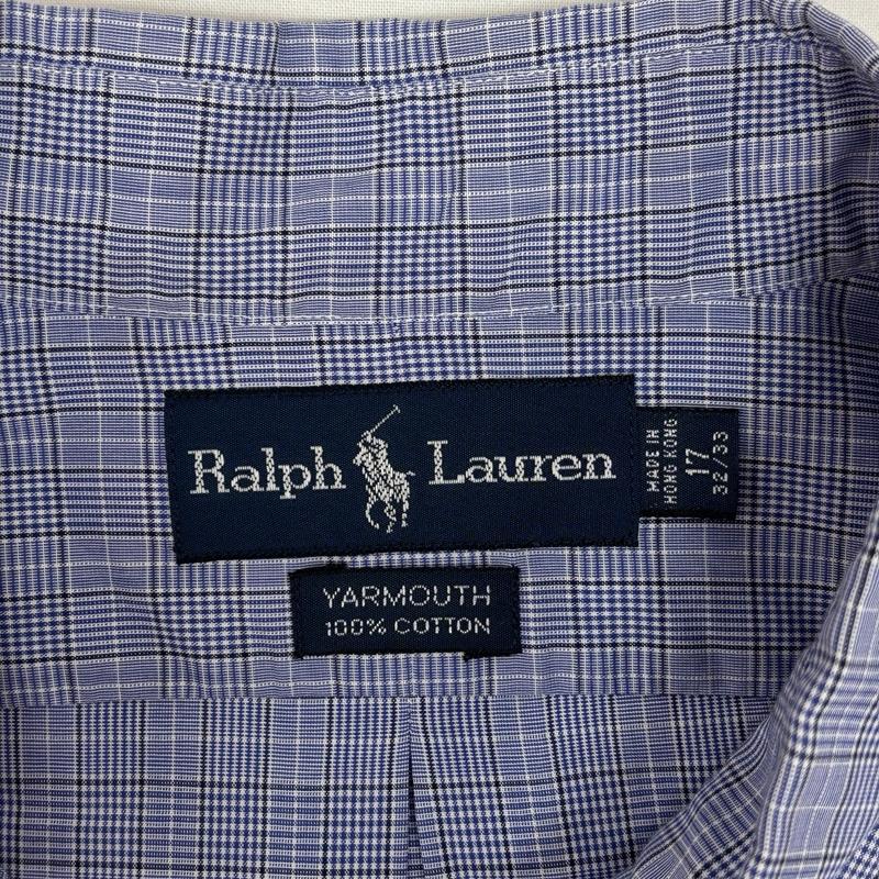 ラルフローレン RALPHLAUREN シャツ、ブラウス 長袖 90年代 ビンテージ 香港製 YARMOUTH ヤーマス ボタンダウン 長袖 シャツ 90s VINTAGE - メンズ USED 古着 中古 50167025