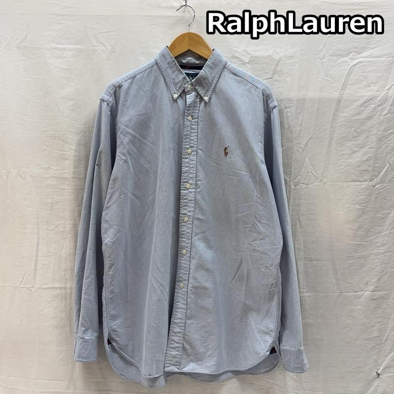 ラルフローレン RALPHLAUREN シャツ、ブラウス 長袖 CLASSIC FIT オックスフォード ボタンダウン 長袖 シャツ L 水色 / ライトブルー / メンズ USED 古着 中古 50167026