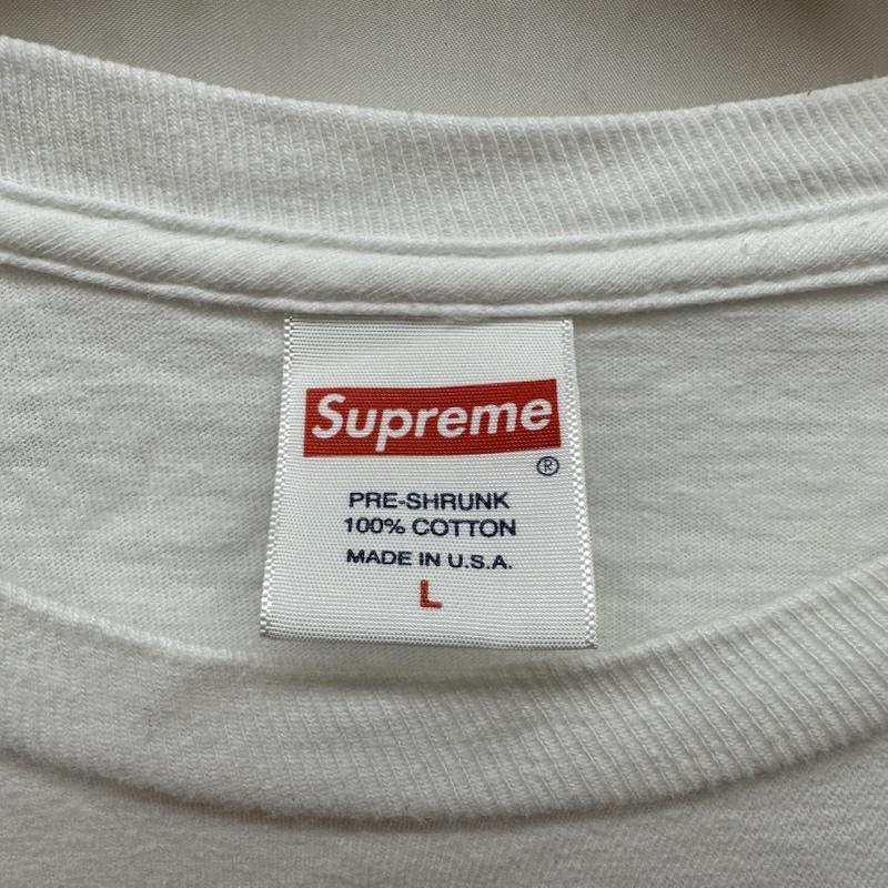 シュプリーム Supreme Tシャツ 半袖 21SS KAWS Chalk Logo Tee BOX ロゴ プリント Tシャツ L 白 / ホワイト / white メンズ USED 古着 中古 50167029