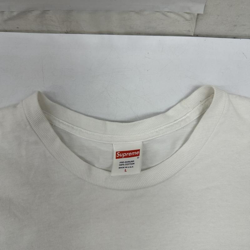シュプリーム Supreme Tシャツ 半袖 21SS KAWS Chalk Logo Tee BOX ロゴ プリント Tシャツ L 白 / ホワイト / white メンズ USED 古着 中古 50167029