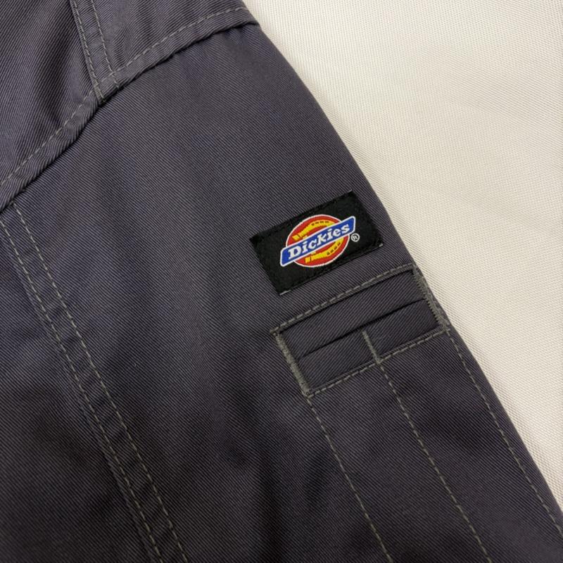 ディッキーズ Dickies ジャケット、上着 ジャンパー、ブルゾン ブルゾン ワッペン ワークジャケット L 無地 X ロゴ、文字 ダークグレー / ダークグレー / メンズ USED 古着 中古 50167031