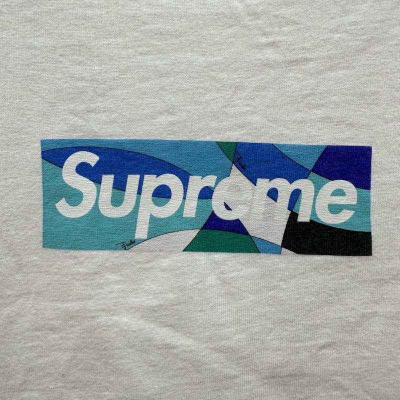 シュプリーム Supreme Tシャツ 半袖 Emilio Pucci Box Logo Tee ロゴ プリント Tシャツ S 白 / ホワイト / white メンズ USED 古着 中古 50167033