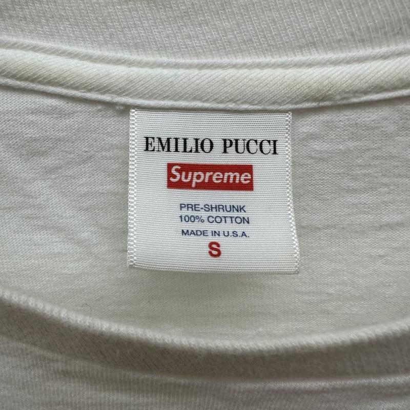 シュプリーム Supreme Tシャツ 半袖 Emilio Pucci Box Logo Tee ロゴ プリント Tシャツ S 白 / ホワイト / white メンズ USED 古着 中古 50167033