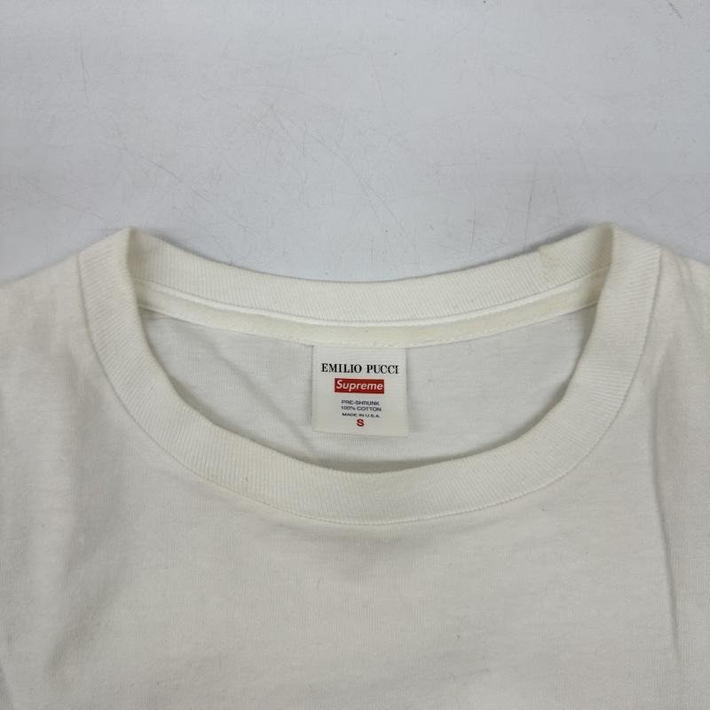 シュプリーム Supreme Tシャツ 半袖 Emilio Pucci Box Logo Tee ロゴ プリント Tシャツ S 白 / ホワイト / white メンズ USED 古着 中古 50167033