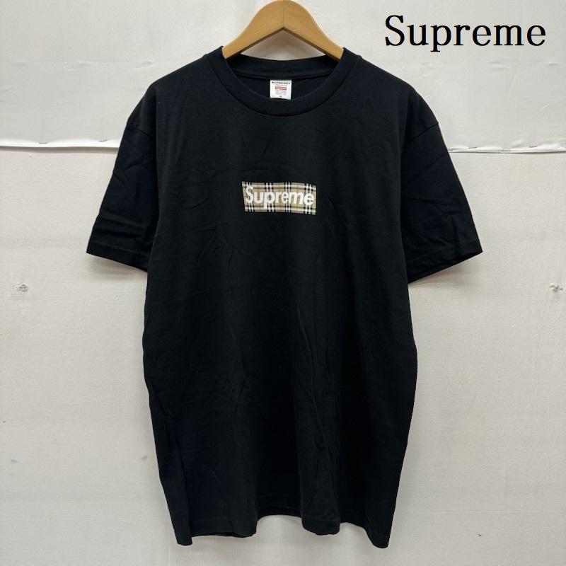 シュプリーム Supreme Tシャツ 半袖 22SS Burberry Box Logo Tee ロゴ プリント Tシャツ M 黒 / ブラック / black メンズ USED 古着 中古 50167034