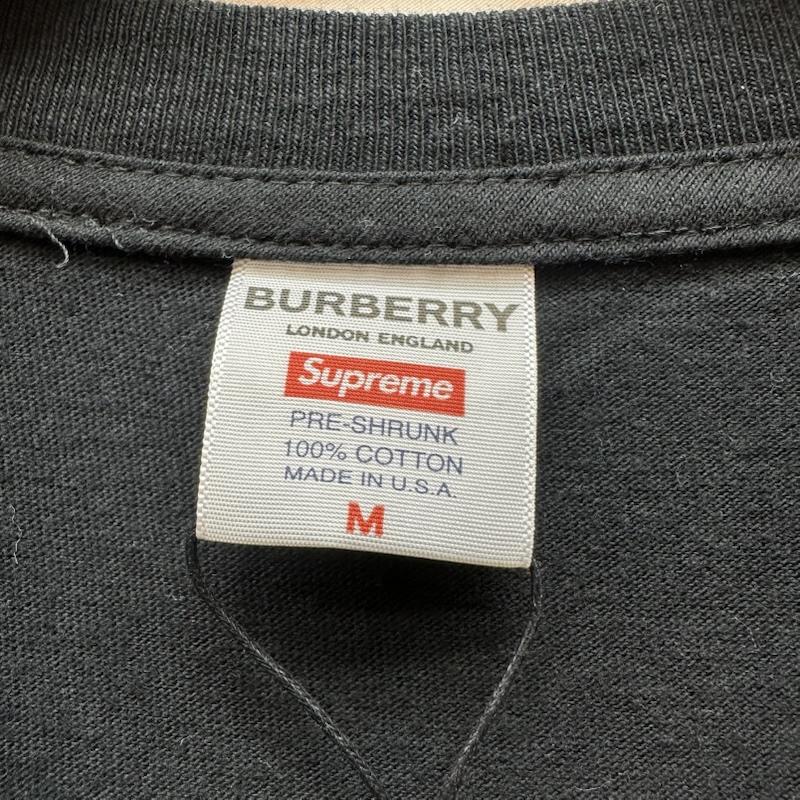 シュプリーム Supreme Tシャツ 半袖 22SS Burberry Box Logo Tee ロゴ プリント Tシャツ M 黒 / ブラック / black メンズ USED 古着 中古 50167034