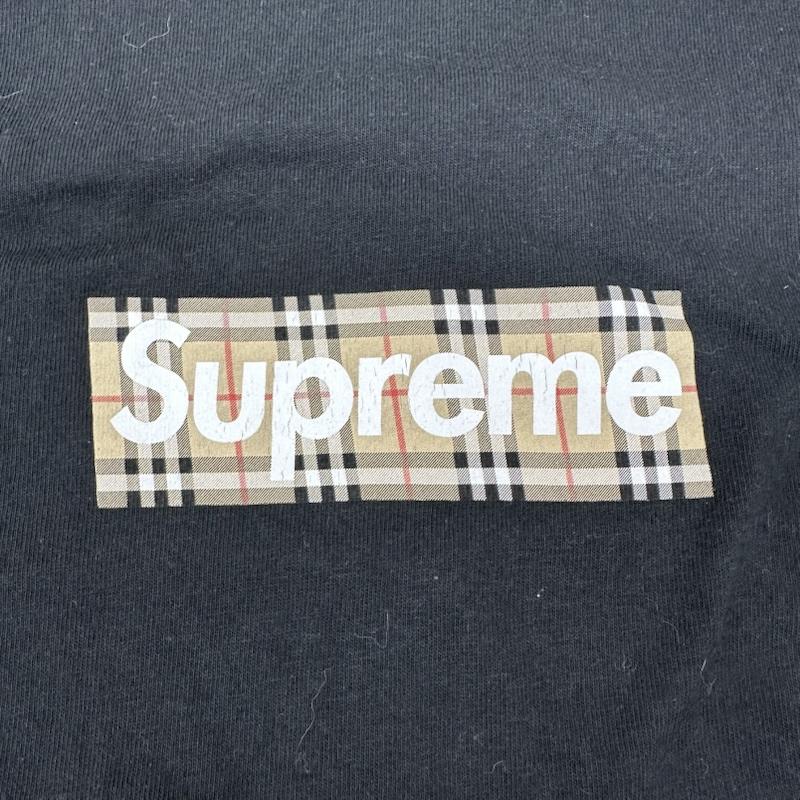 シュプリーム Supreme Tシャツ 半袖 22SS Burberry Box Logo Tee ロゴ プリント Tシャツ M 黒 / ブラック / black メンズ USED 古着 中古 50167034