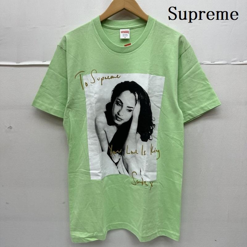 シュプリーム Supreme Tシャツ 半袖 17ss Sade Tee フォト メッセージ プリント Tシャツ M 薄緑 / ライトグリーン / メンズ USED 古着 中古 50167035