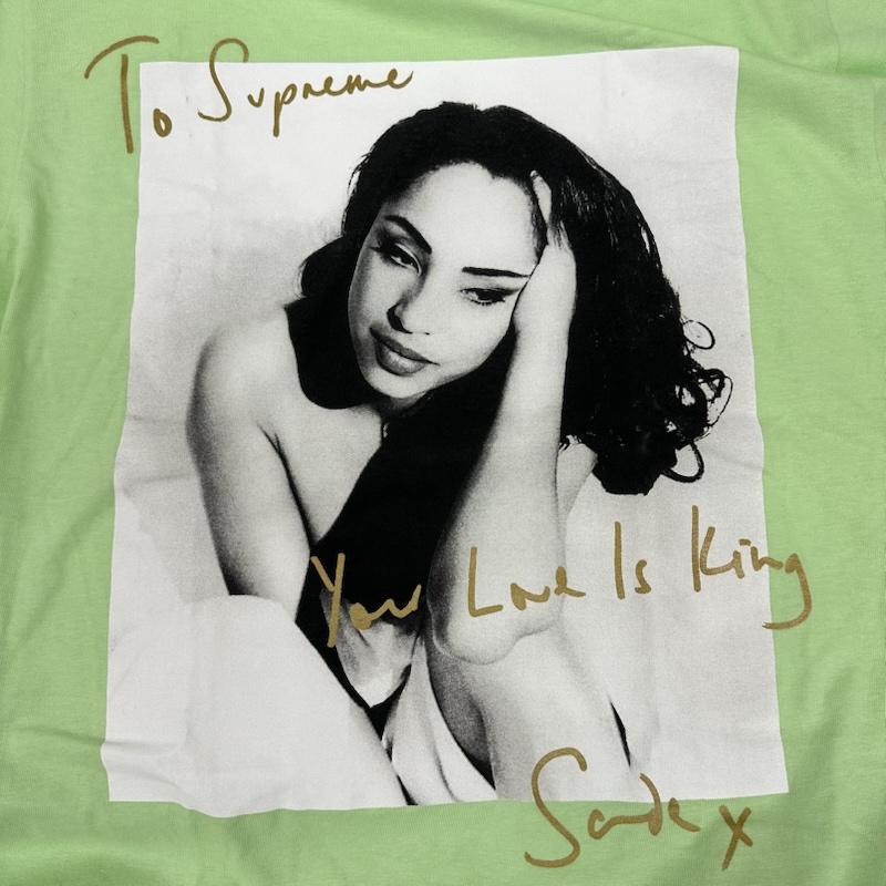 シュプリーム Supreme Tシャツ 半袖 17ss Sade Tee フォト メッセージ プリント Tシャツ M 薄緑 / ライトグリーン / メンズ USED 古着 中古 50167035