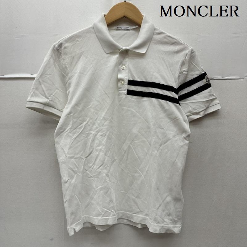 モンクレール MONCLER ポロシャツ 半袖 MAGLIA POLO MANICA CORTA ロゴ ワッペン ポロシャツ B10918317900 S 白 / ホワイト / white メンズ USED 古着 中古 50167038