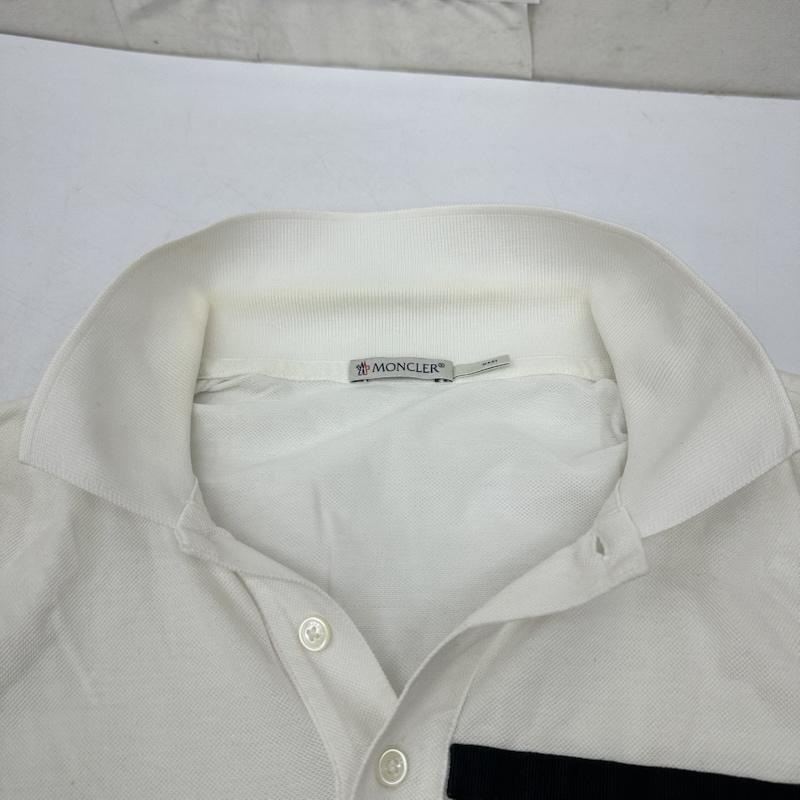 モンクレール MONCLER ポロシャツ 半袖 MAGLIA POLO MANICA CORTA ロゴ ワッペン ポロシャツ B10918317900 S 白 / ホワイト / white メンズ USED 古着 中古 50167038