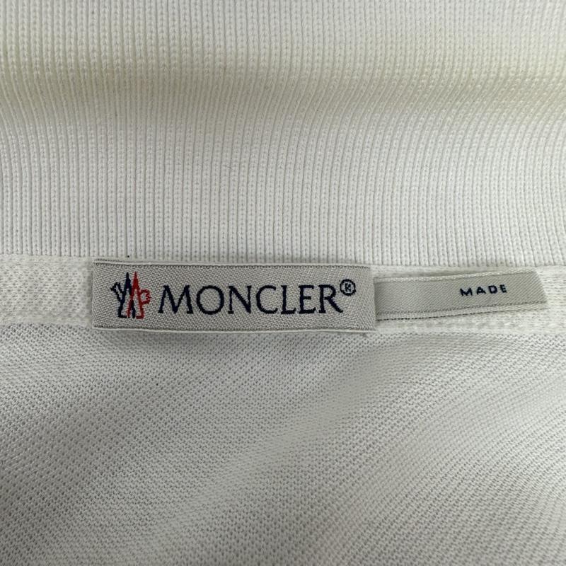 モンクレール MONCLER ポロシャツ 半袖 MAGLIA POLO MANICA CORTA ロゴ ワッペン ポロシャツ B10918317900 S 白 / ホワイト / white メンズ USED 古着 中古 50167038