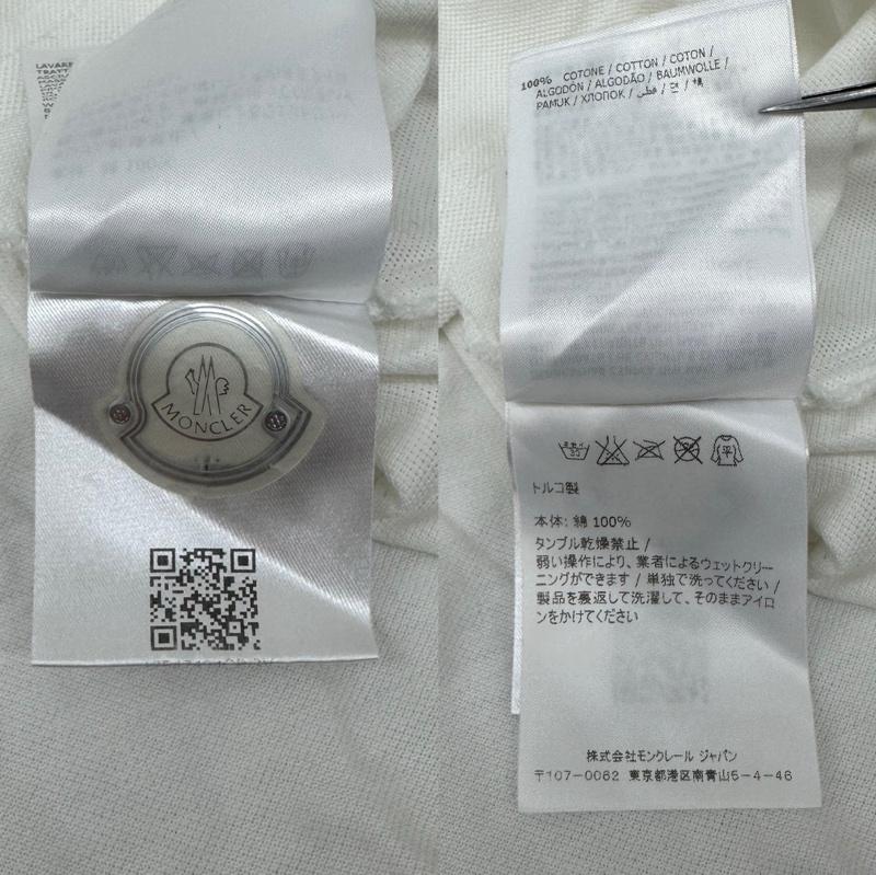 モンクレール MONCLER ポロシャツ 半袖 MAGLIA POLO MANICA CORTA ロゴ ワッペン ポロシャツ B10918317900 S 白 / ホワイト / white メンズ USED 古着 中古 50167038