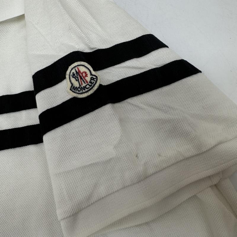 モンクレール MONCLER ポロシャツ 半袖 MAGLIA POLO MANICA CORTA ロゴ ワッペン ポロシャツ B10918317900 S 白 / ホワイト / white メンズ USED 古着 中古 50167038