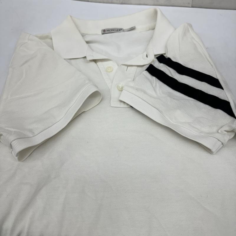 モンクレール MONCLER ポロシャツ 半袖 MAGLIA POLO MANICA CORTA ロゴ ワッペン ポロシャツ B10918317900 S 白 / ホワイト / white メンズ USED 古着 中古 50167038