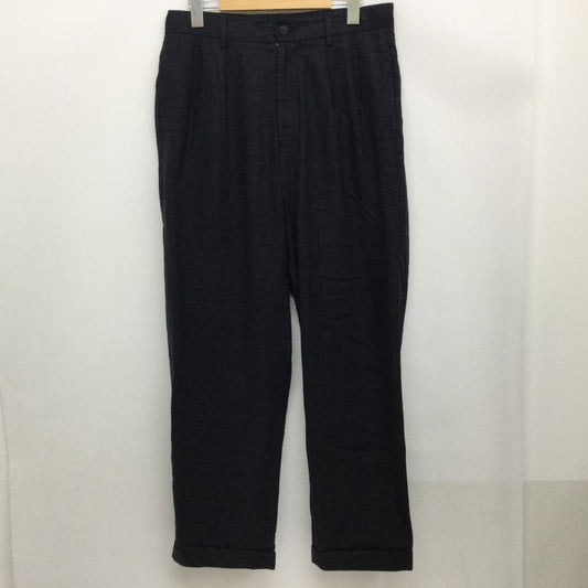 ノーティカ NAUTICA パンツ スラックス 261-1441 レーヨン✕麻 インツータック テーパードパンツ 裾W仕上げ 内側ドーローコード付 M 無地 紺 / ネイビー / navy メンズ USED 古着 中古 50167039