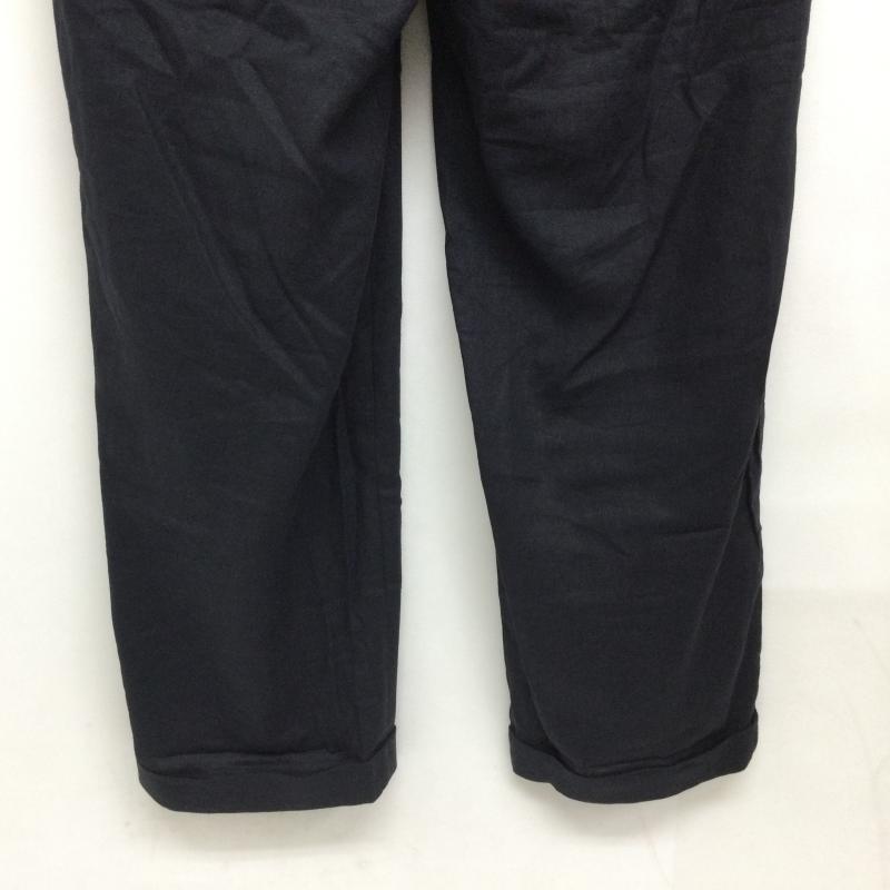 ノーティカ NAUTICA パンツ スラックス 261-1441 レーヨン✕麻 インツータック テーパードパンツ 裾W仕上げ 内側ドーローコード付 M 無地 紺 / ネイビー / navy メンズ USED 古着 中古 50167039
