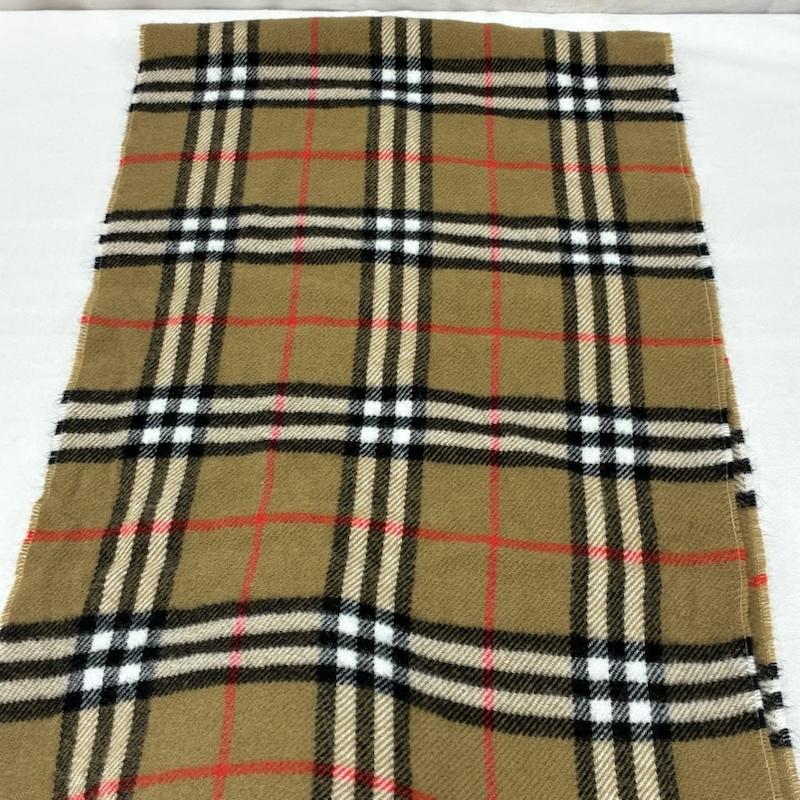 バーバリーズ BURBERRYS マフラー マフラー ウール ノバチェック フリンジ マフラー イングランド製 - レディース USED 古着 中古 50167040